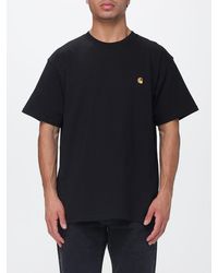 Carhartt - Cotton T-Shirt With Embroidered Logo And Dropped Shoulders - Lyst