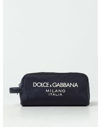 Dolce & Gabbana - Beauty case in nylon con logo - Lyst
