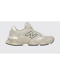 New Balance - 9060 Nubuck And Mesh Sneakers - Lyst