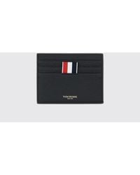 Thom Browne - 4-Bar Full-Grain Leather Card Holder With Six Slots - Lyst