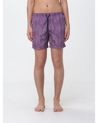 Drumohr - Printed Polyester Swim Shorts - Lyst