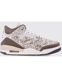 Nike - Air Jordan 3 Retro High-Top Leather Trainers With Graphic Print - Lyst