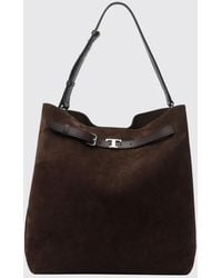 Tod's - Suede Leather Hobo Bag With Magnetic Closure And Internal Pouch - Lyst