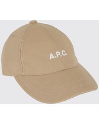 A.P.C. - Cotton Canvas Hat With Logo - Lyst