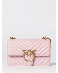 Pinko - Love One Mini Chevron Quilted Nappa Bag - Lyst