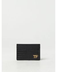 Tom Ford - Portacarte di credito in pelle stampa cocco - Lyst
