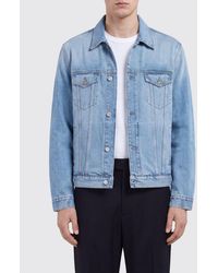 MM6 by Maison Margiela - Cropped Bleached-Denim Shirt Jacket - Lyst