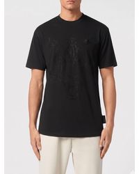 Philipp Plein - Cotton T-Shirt With Rhinestones - Lyst