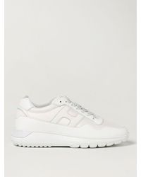 Hogan Interactive3 Trainers In Leather And Mesh - White