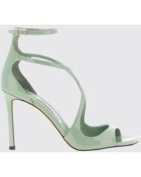 Jimmy Choo - Asia 95 Leather Lacquered Sandals - Lyst