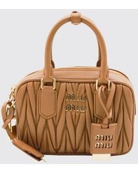 Miu Miu - Matelassé Leather Handbag - Lyst