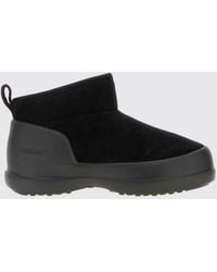 Moon Boot - Mezzaluna Suede Snow Boots With Shearling Lining - Lyst
