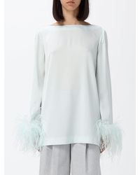 Twinset - Crêpe Blouse With Feathers - Lyst