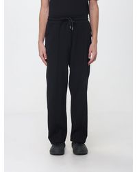 DISCLAIMER - Wide Leg Cotton Jogging Trousers With Drawstring Waist - Lyst
