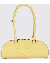 DIESEL - 1Dr Dome Smooth Leather Shoulder Bag With Embossed Oval D Logo - Lyst
