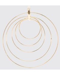Panconesi - Serpent Chromed Brass Earrings - Lyst