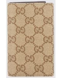 Gucci - Gg Supreme Canvas Bifold Wallet With Monogram And Leather Interior - Lyst