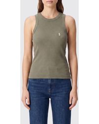 ICON DENIM - Slim Fit Embroidered Logo Top - Lyst