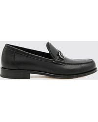 Ferragamo - Gancini Smooth Calf Leather Penny Loafers With Leather Sole - Lyst