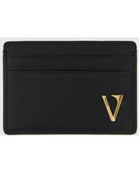 Versace - Leather Credit Card Holder - Lyst