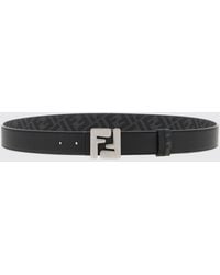 Fendi - Ff Faux Leather Belt - Lyst