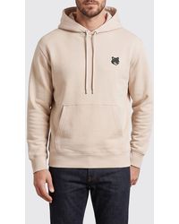 Maison Kitsuné - Maison Kitsun&Eacute Chillax Fox Logo Cotton Hoodie With Kangaroo Pocket - Lyst