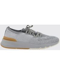 Brunello Cucinelli - Cotton Knit Sneakers - Lyst