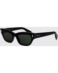 McQueen - Cat-Eye-Sonnenbrille Aus Schwarzem Acetat Mit Logo An Den Bügeln - Lyst