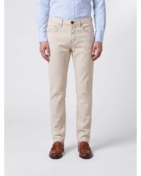 Jacob Cohen - Straight Fit Five-Pocket Cotton Denim Jeans With Mid-Rise Waist - Lyst