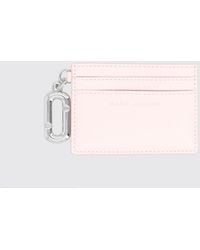 Marc Jacobs - Flat Leather Card Holder With Double J Logo - Lyst