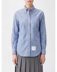 Thom Browne - Slim Fit Cotton Poplin Button-Down Collar Shirt - Lyst