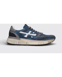 Premiata - Mick Used Suede And Mesh Sneakers - Lyst