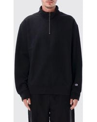 Champion - High-Neck Half-Zip Cotton Blend Sweatshirt - Lyst
