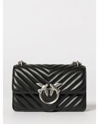 Pinko - Love One Mini Chevron Quilted Nappa Bag - Lyst