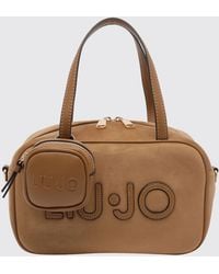 Liu Jo - Faux Leather Boston Bag With Shoulder Strap And Pouch - Lyst
