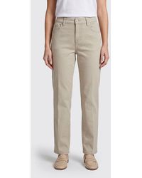 7 For All Mankind - Stretch-Cotton Denim Straight Jeans - Lyst