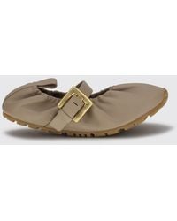 Balmain - Leather Ballerinas - Lyst