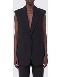 Sportmax - Chaleco De Sastre De Crepé Con Un Solo Botón - Lyst