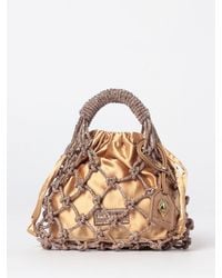 Kurt Geiger - Small Macrame Crystal Handbag - Lyst