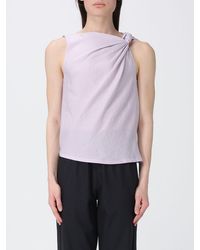 Tela - Linen Blend Draped Top - Lyst