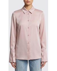 Max Mara - Classic Stretch Silk Shirt - Lyst