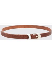 Our Legacy - Grained Leather Belt With Pin Buckle - Lyst