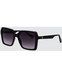 Calvin Klein - Acetate Cat-Eye Sunglasses With Monogram - Lyst