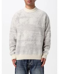 BOSS - Crewneck Jumper With Dropped Shoulders And Ribbed Trims - Lyst