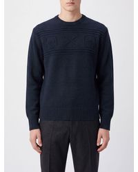 McQueen - Wollpullover Mit Rundhalsausschnitt Und Allover-Skull-Jacquard-Motiv - Lyst
