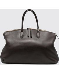 Borsalino - Calf Leather Travel Bag With Double Handle And Logo - Lyst