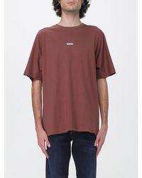 DISCLAIMER - Relaxed Fit Cotton T-Shirt With Graffiti Print And Dropped Shoulders - Lyst