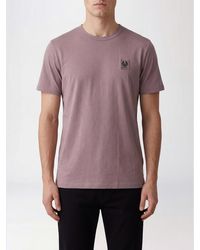 Belstaff - Cotton T-Shirt With Logo - Lyst