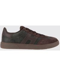 Hogan - Cool Two-Tone Suede Low Top Trainers With H Logo - Lyst