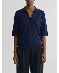 Lisa Yang - Relaxed Fit Pure Cashmere Short-Sleeved Knitted Polo - Lyst